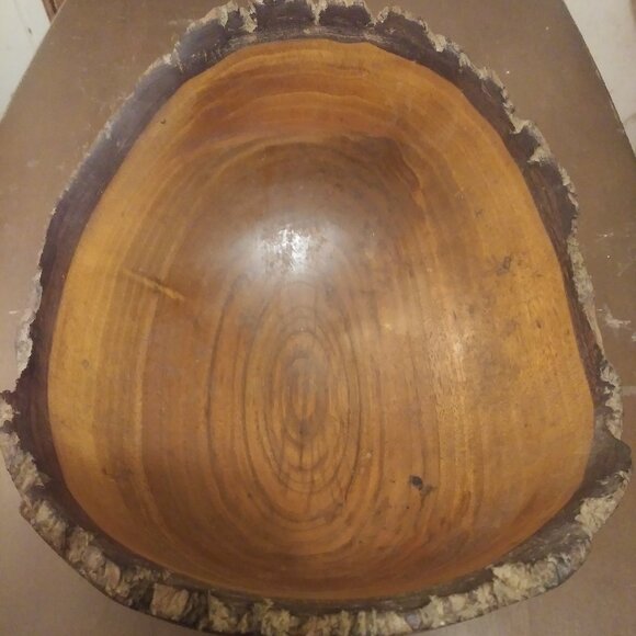 Hand Turned Live Edge Walnut Bowl